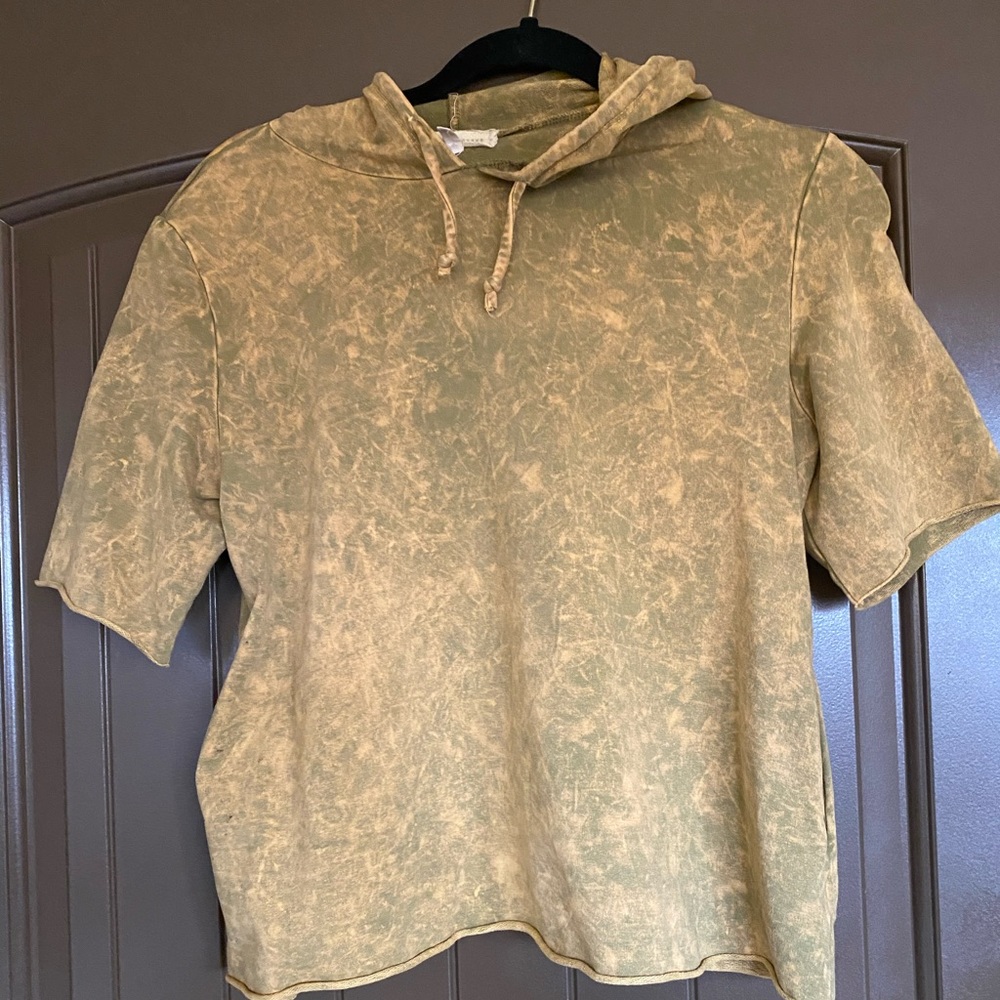 Gilded Intent cropped hoodie